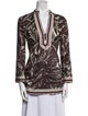 Tory Burch Printed V-Neck Tunic