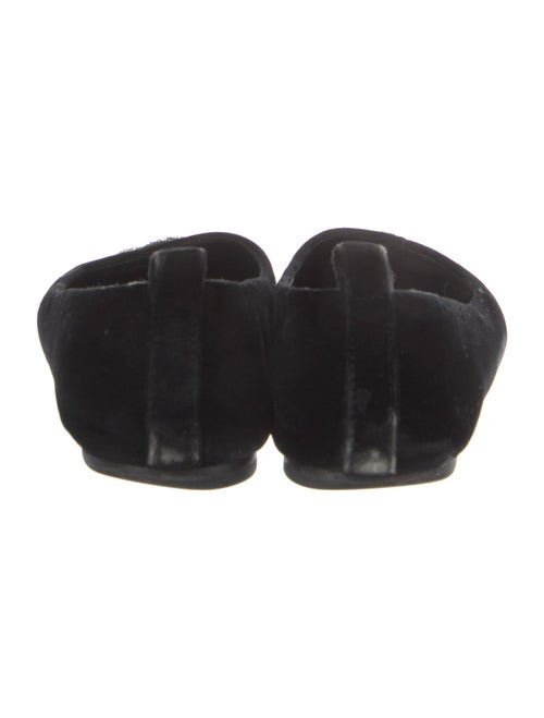 Tory Burch Velvet Crystal Embellishments Flats