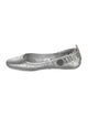 Tory Burch Leather Crystal Embellishments Ballet Flats