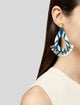 Tory Burch Crystal Beaded Statement Drop Earrings