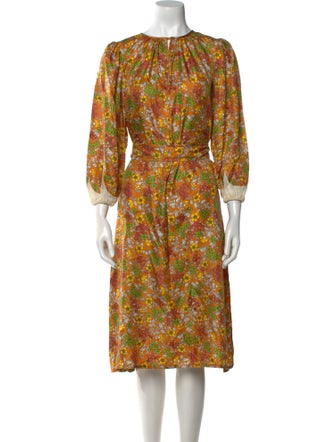 Tory Burch Silk Midi Length Dress