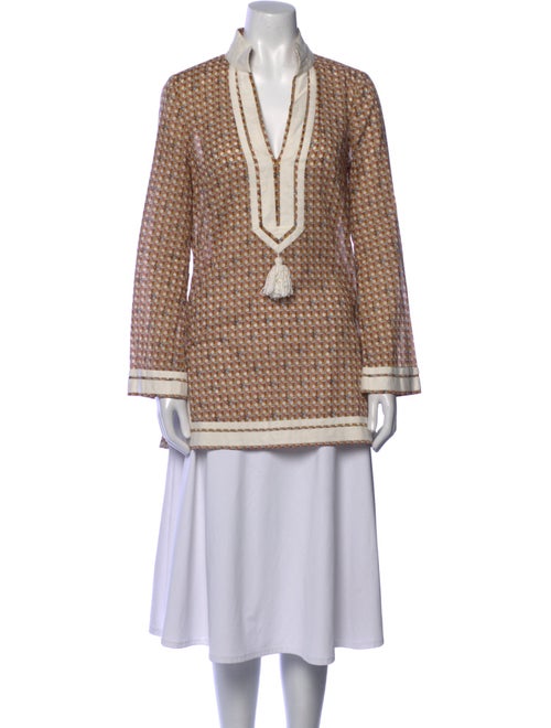 Tory Burch Printed V-Neck Tunic
