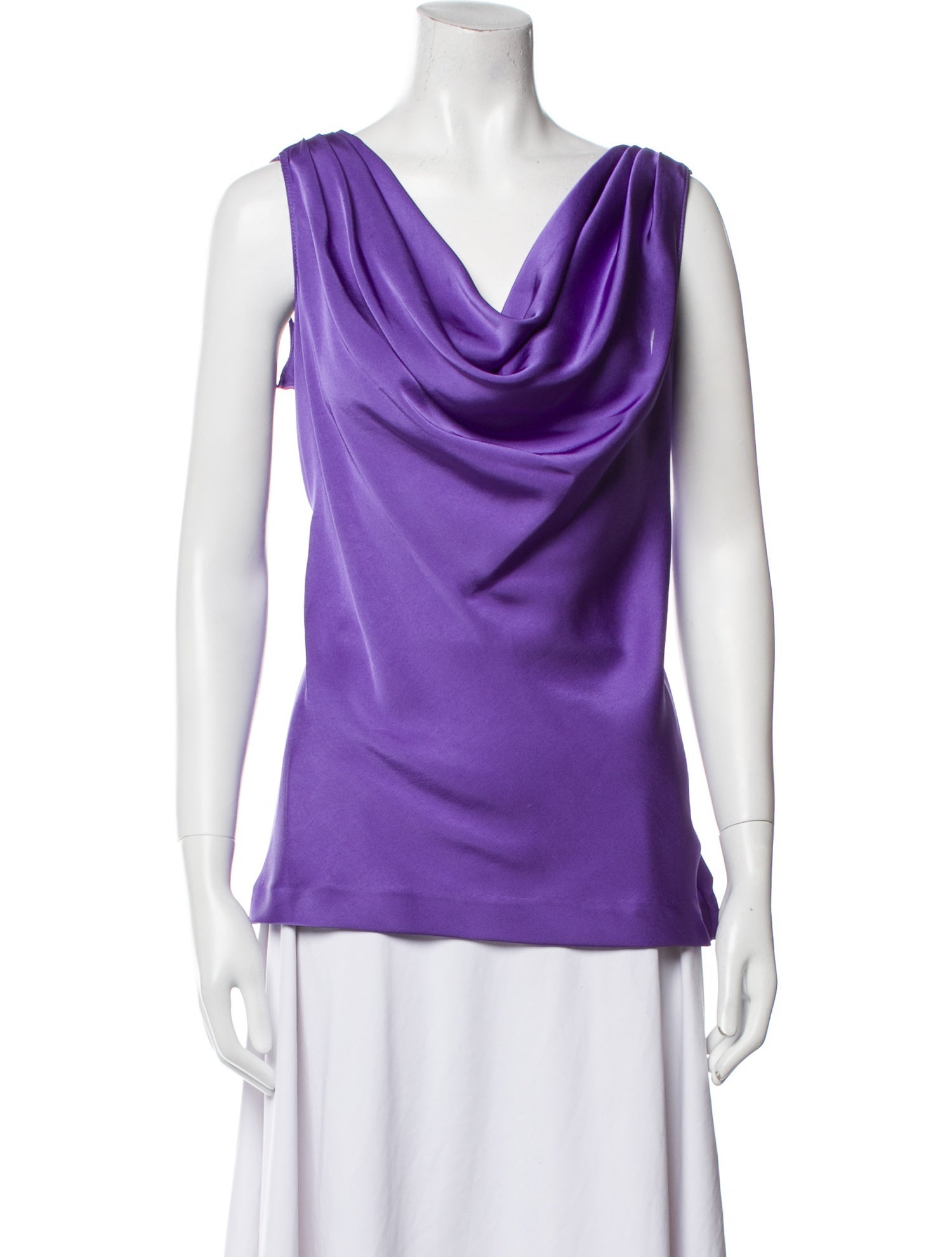 Tory Burch Cowl Neck Sleeveless Top