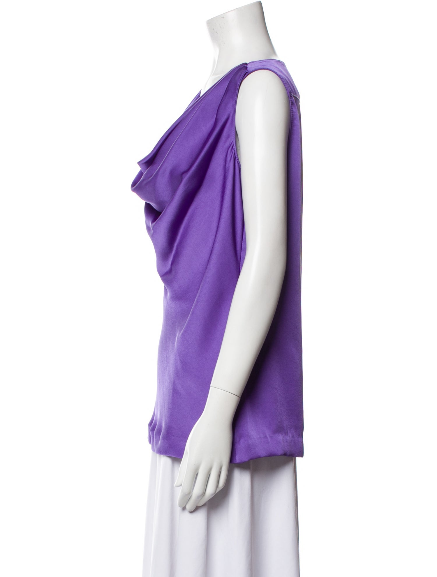 Tory Burch Cowl Neck Sleeveless Top