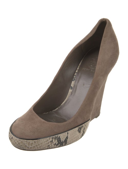 Tory Burch Suede Animal Print Pumps