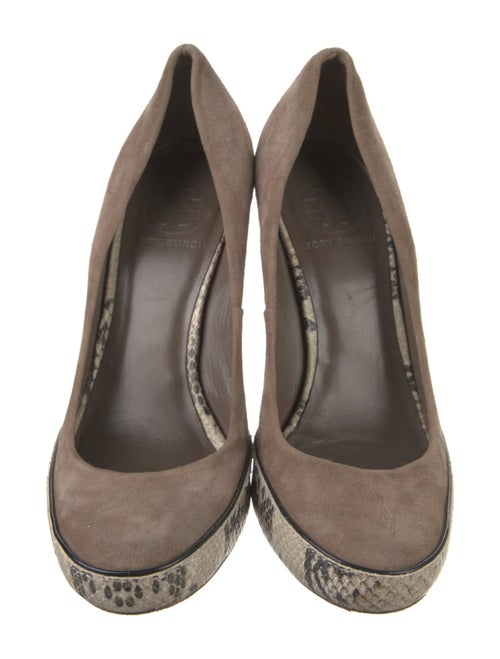 Tory Burch Suede Animal Print Pumps
