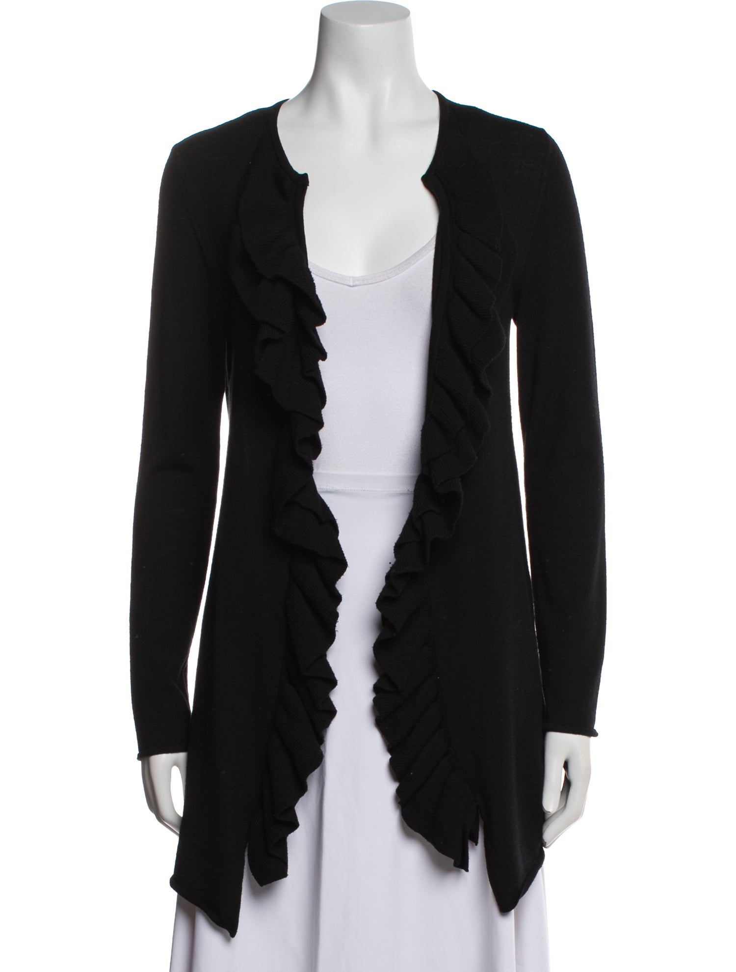 Tory Burch Merino Wool Open Front Sweater