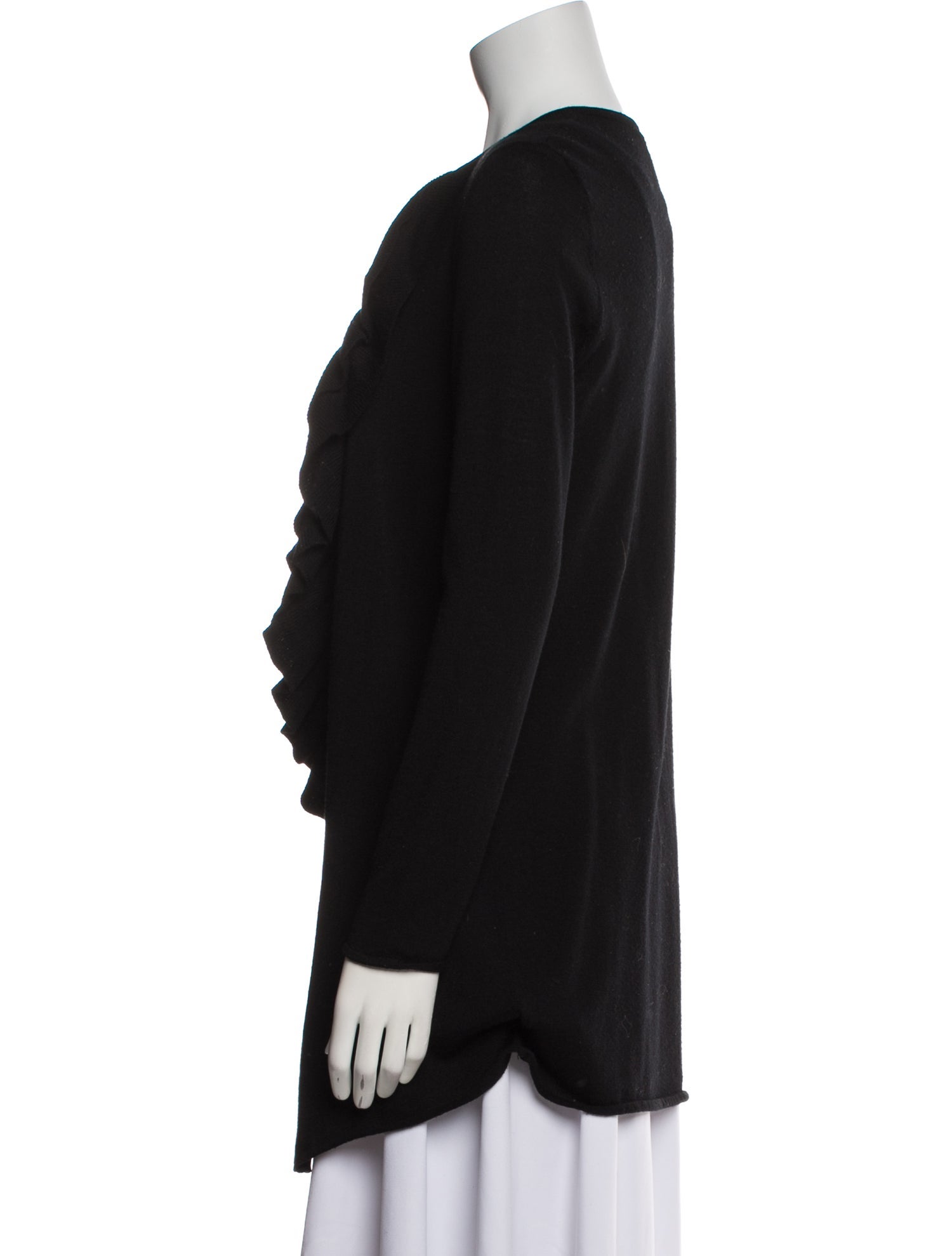 Tory Burch Merino Wool Open Front Sweater