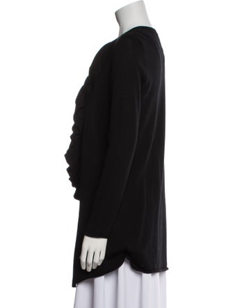 Tory Burch Merino Wool Open Front Sweater