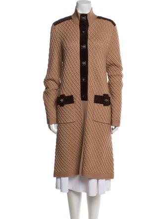 Tory Burch Wool Striped Coat
