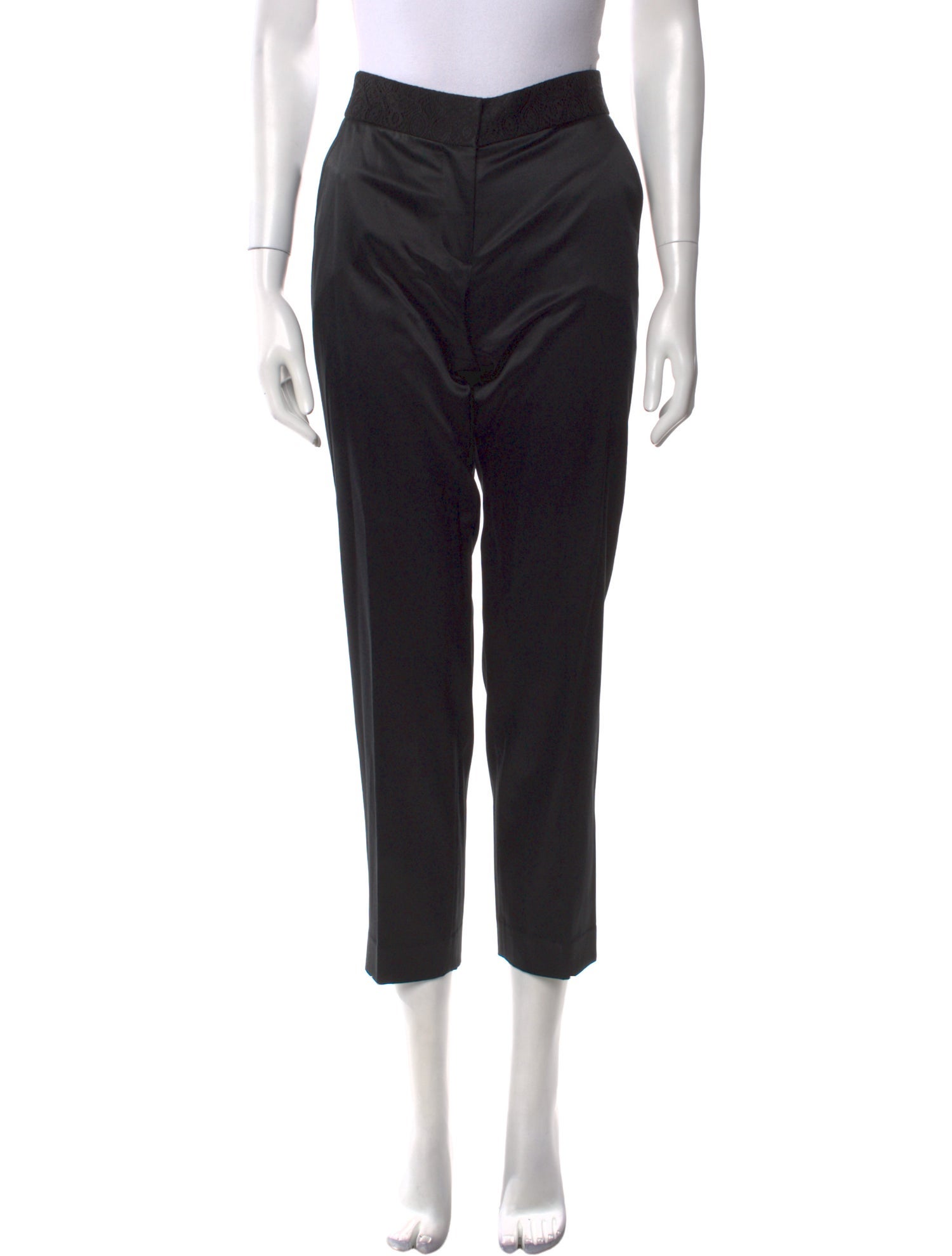 Tory Burch Silk Straight Leg Pants