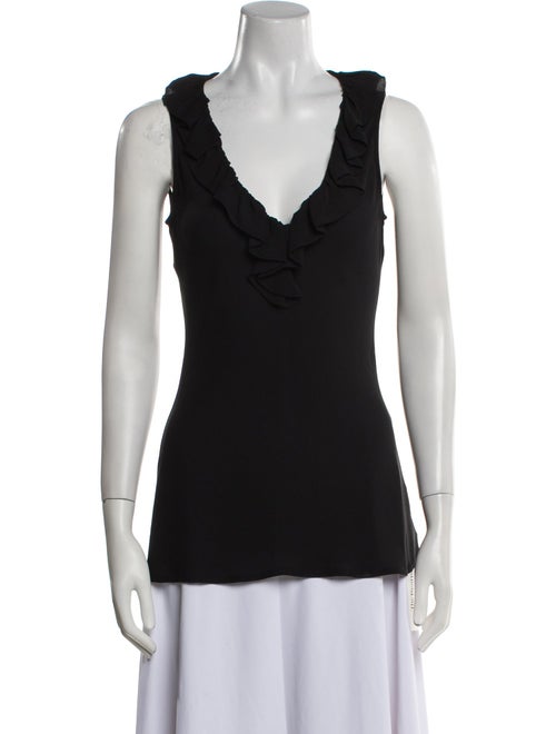 Tory Burch Silk V-Neck Top