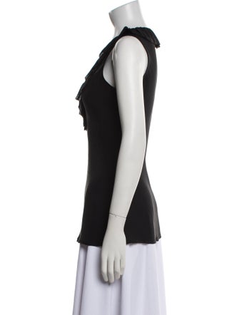 Tory Burch Silk V-Neck Top