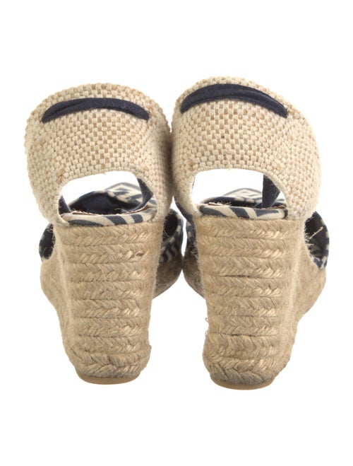 Tory Burch Canvas Printed D'Orsay Pumps