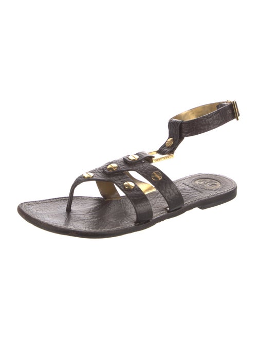 Tory Burch Leather Studded Accents Gladiator Sandals