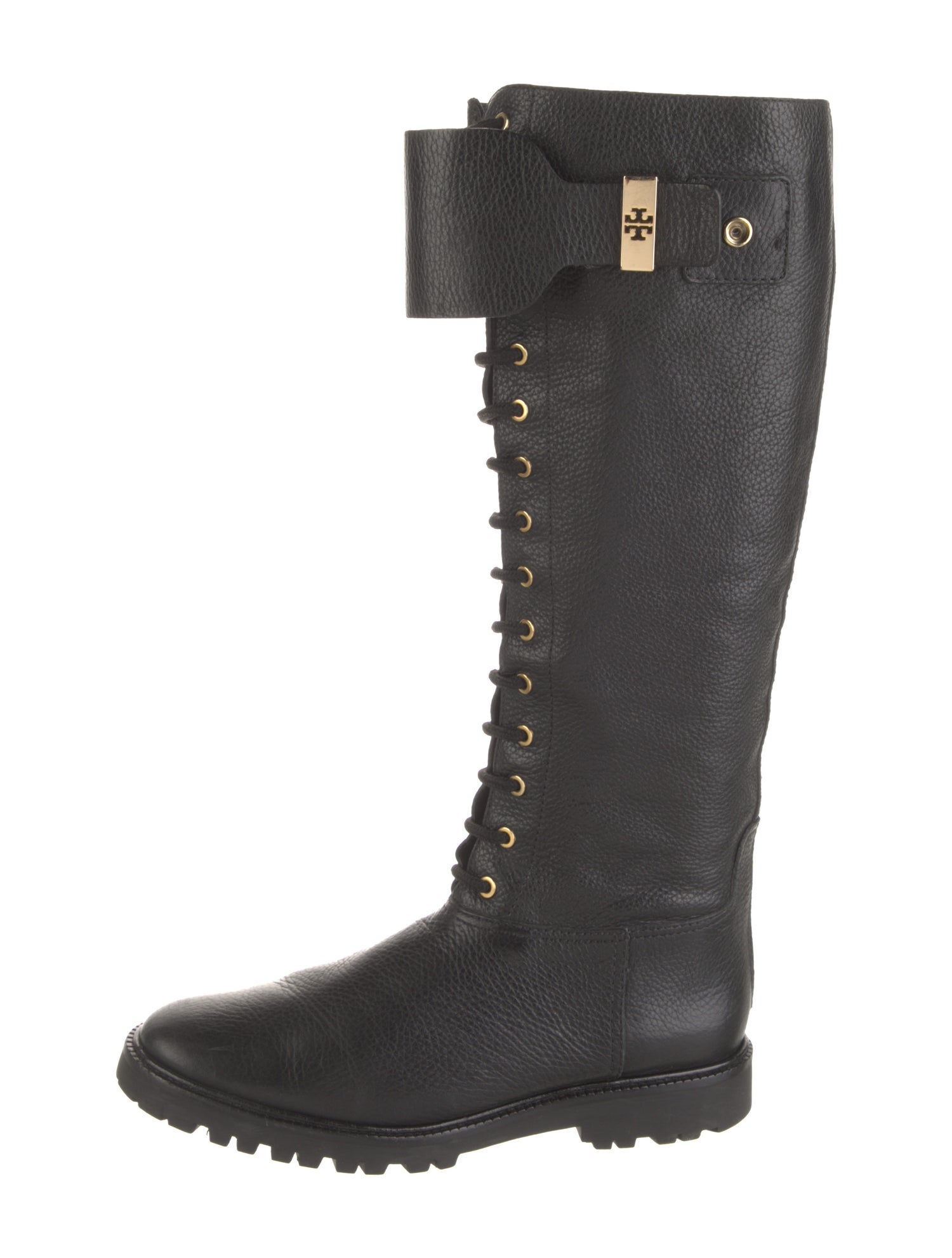 Tory Burch Leather Combat Boots