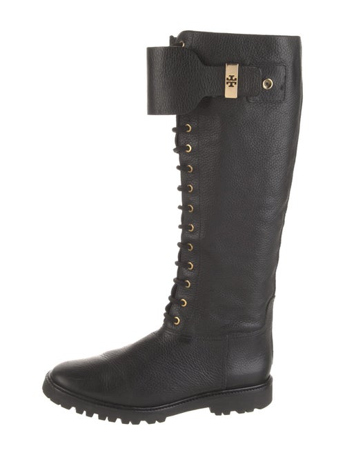 Tory Burch Leather Combat Boots