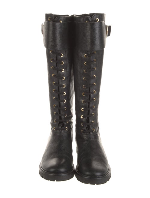 Tory Burch Leather Combat Boots