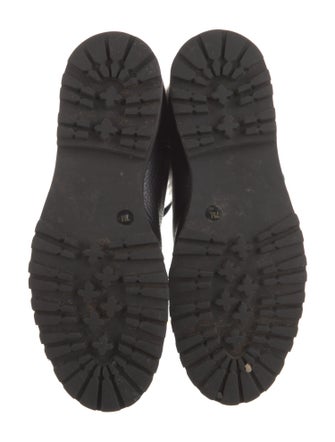 Tory Burch Leather Combat Boots