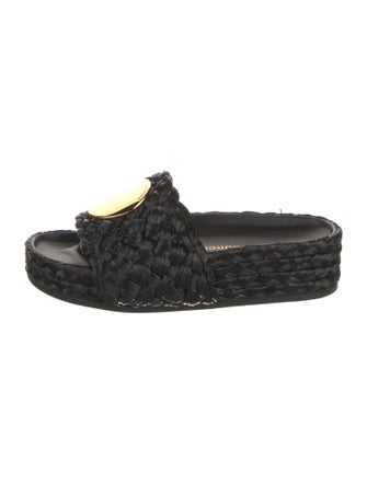 Tory Burch Straw Espadrilles
