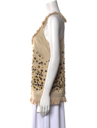 Tory Burch Silk Scoop Neck Top