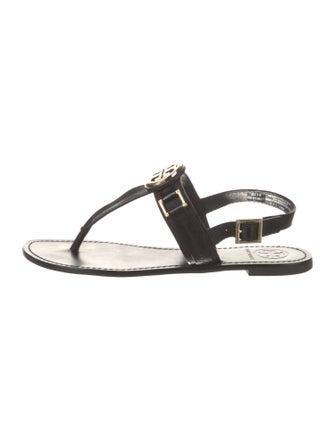 Tory Burch Leather T-Strap Sandals