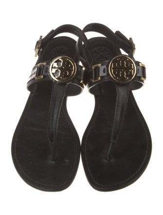 Tory Burch Leather T-Strap Sandals