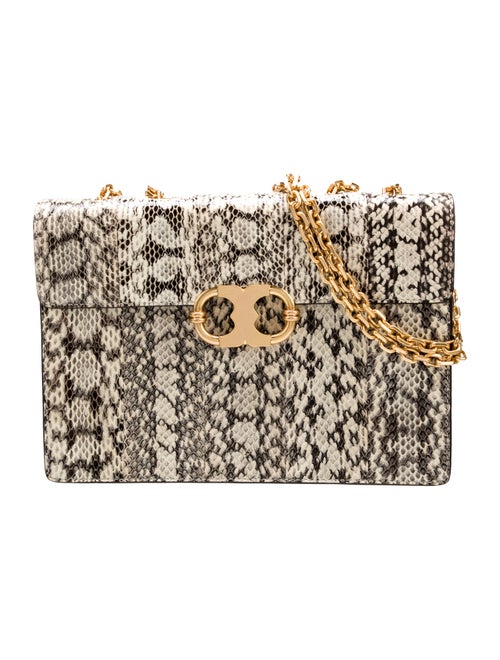 Tory Burch Embossed Leather Shoulder Bag