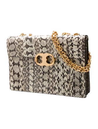 Tory Burch Embossed Leather Shoulder Bag