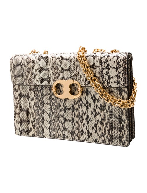 Tory Burch Embossed Leather Shoulder Bag