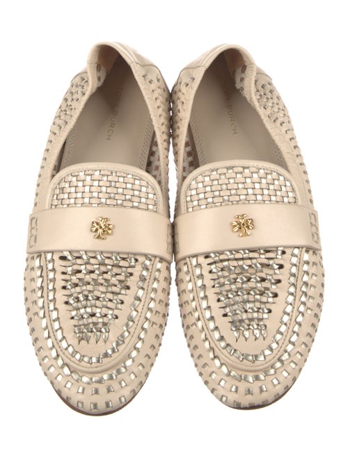Tory Burch Leather Animal Print Flats