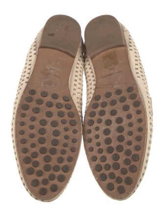 Tory Burch Leather Animal Print Flats