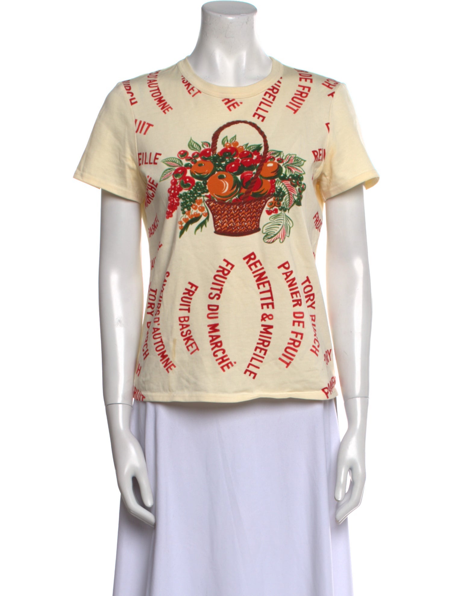 Tory Burch Graphic Print Crew Neck T-Shirt