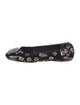 Tory Burch Patent Leather Floral Print Ballet Flats