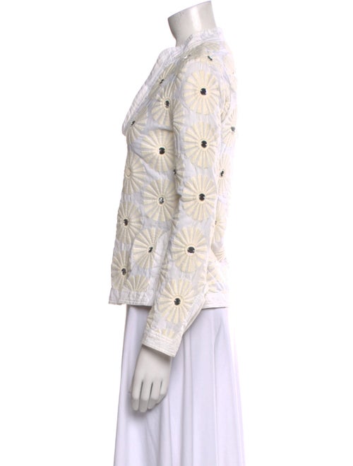 Tory Burch Printed V-Neck Blouse