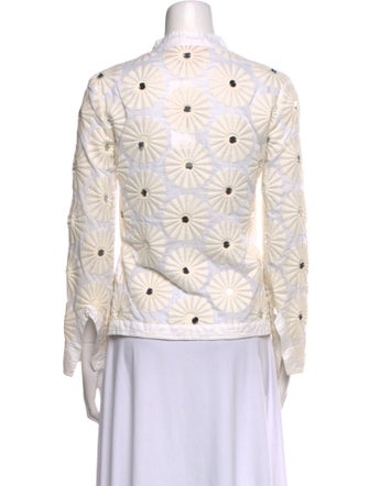 Tory Burch Printed V-Neck Blouse