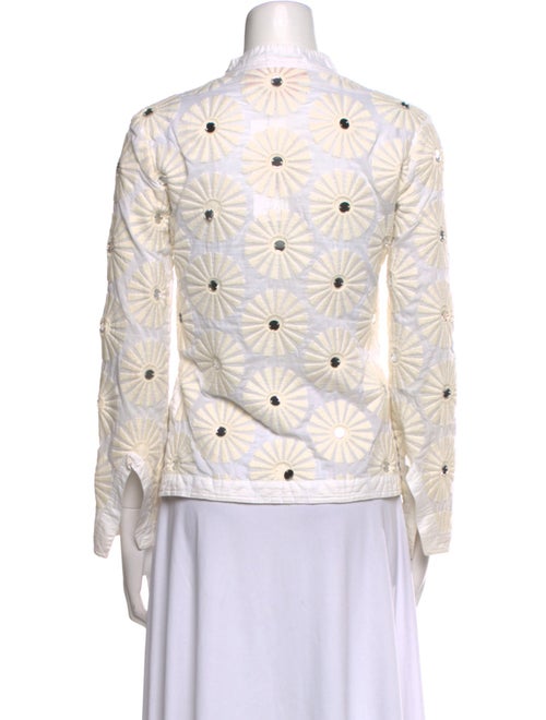 Tory Burch Printed V-Neck Blouse