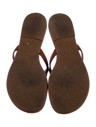 Tory Burch Leather Flip Flops