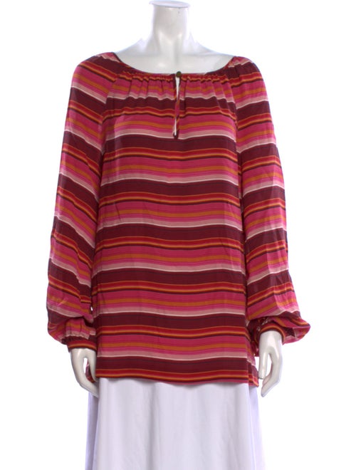 Tory Burch Silk Striped Blouse