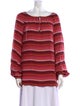 Tory Burch Silk Striped Blouse