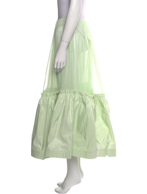 Tory Burch Mesh Accents Midi Length Skirt