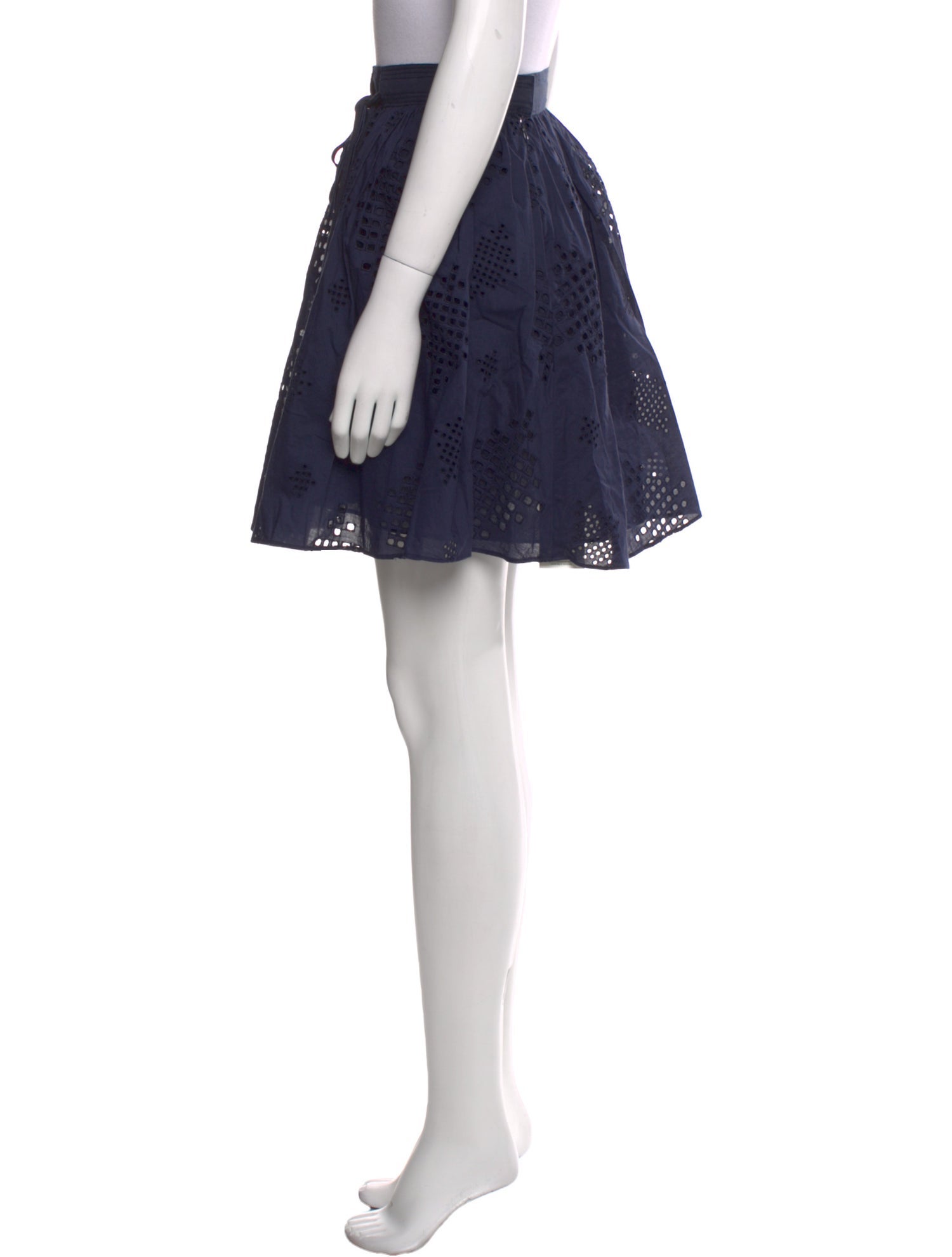 Tory Burch Lace Pattern Mini Skirt