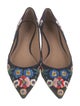 Tory Burch Suede Floral Print Flats