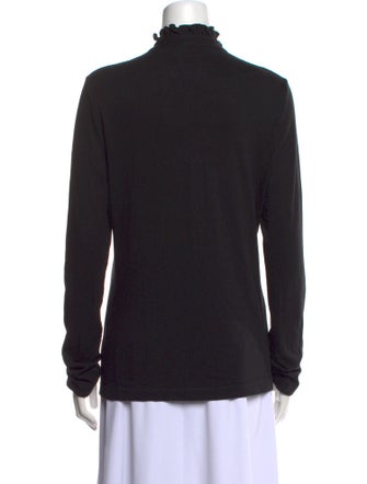 Tory Burch Mock Neck Long Sleeve Top