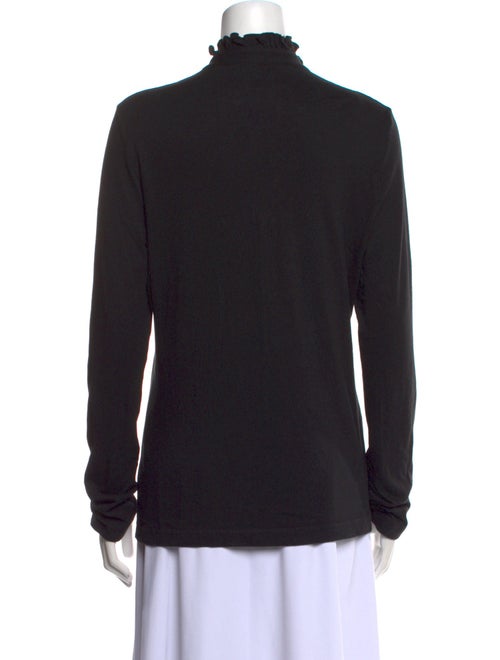 Tory Burch Mock Neck Long Sleeve Top