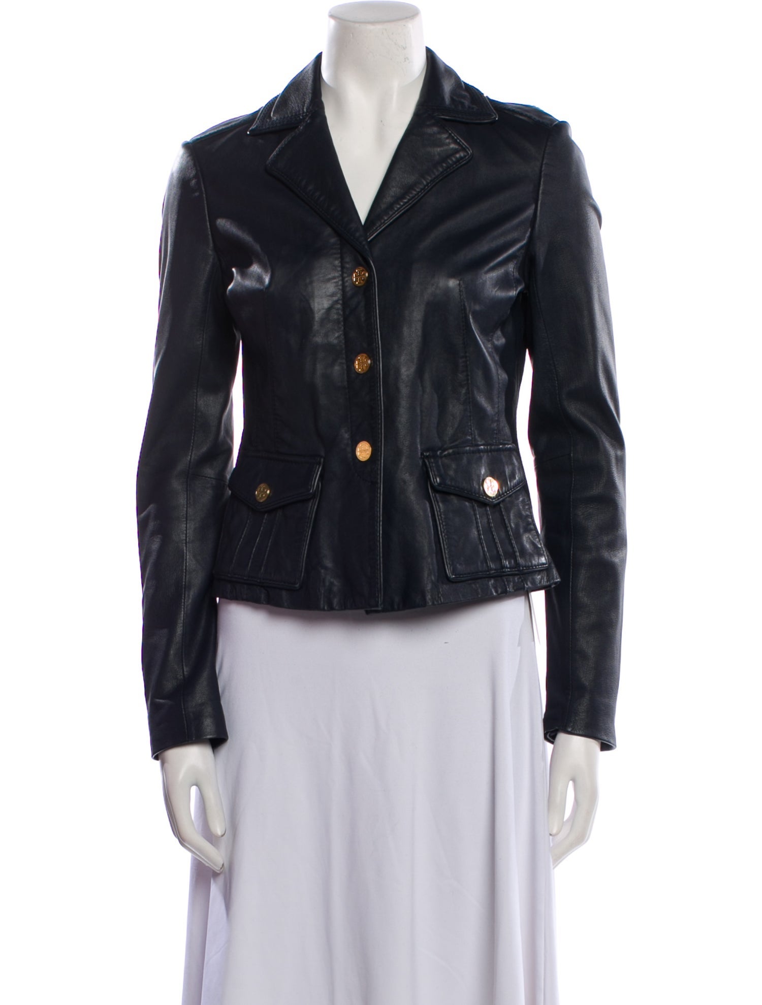 Tory Burch Leather Biker Jacket