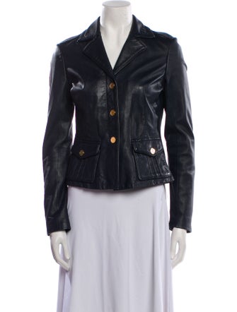 Tory Burch Leather Biker Jacket