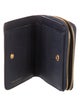 Tory Burch Signature Logo Leather Compact Wallet