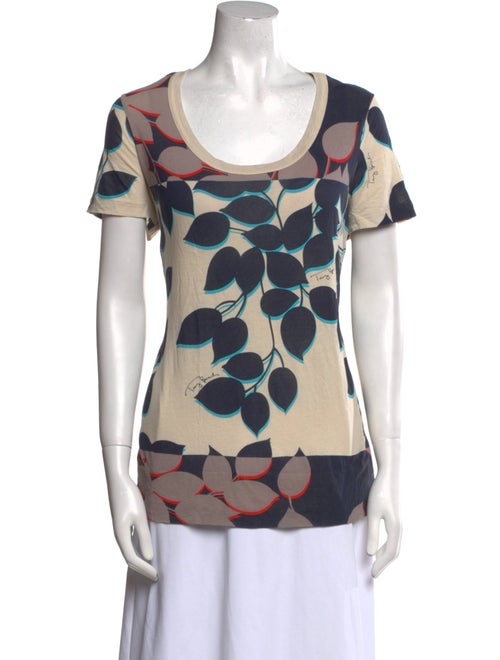 Tory Burch Printed Scoop Neck T-Shirt