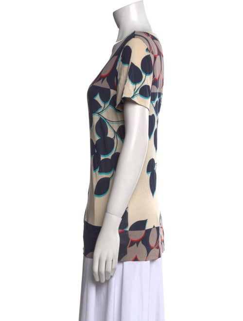 Tory Burch Printed Scoop Neck T-Shirt